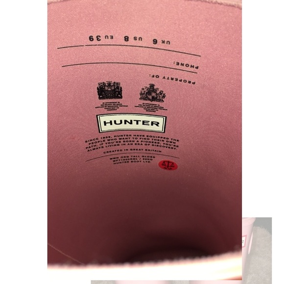 Light Pink Hunter Boots-Size 8 - Picture 5 of 7